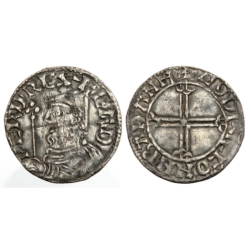 322 - Edward the Confessor penny. Bath mint. Pointed helmet type, 1053-1056 AD. Left facing, BMC VIIb. Bus... 