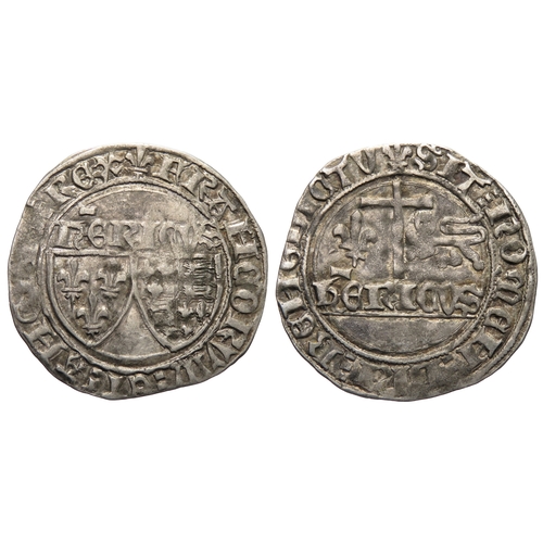 376 - Henry VI Grand Blanc, St Lo. Silver, 3.11g. 27mm. Ref: E 288. ex Baldwins auction 33 lot 396, ex Noo... 