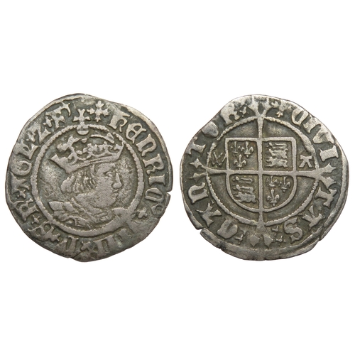 404 - Henry VIII half groat. Canterbury, Archbishop Warham. Ref: S.2343. ex Leu web auction 22 August 2022... 