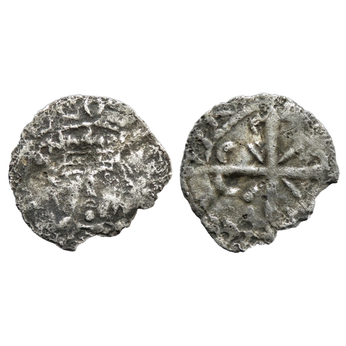 326 - Scotland: Malcolm IV penny. Circa 1153-1165 AD. Roxburgh. type I-IIa. Silver, 19mm. 0.67g. Crowned f... 