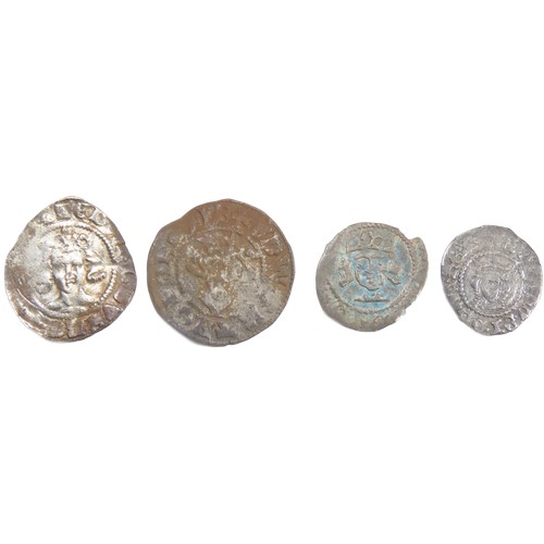 398 - Medieval hammered silver coins (4). Circa 13th-14th century AD. To include a Canterbury penny of Edw... 