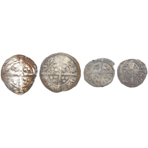 398 - Medieval hammered silver coins (4). Circa 13th-14th century AD. To include a Canterbury penny of Edw... 