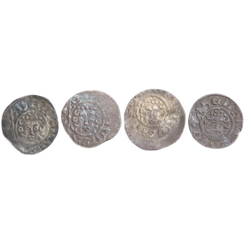 337 - Henry III Short cross pennies (4). Canterbury and London. Circa, 1216-47 AD. Class 7a-c. Silver, 1.3... 