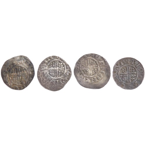 337 - Henry III Short cross pennies (4). Canterbury and London. Circa, 1216-47 AD. Class 7a-c. Silver, 1.3... 