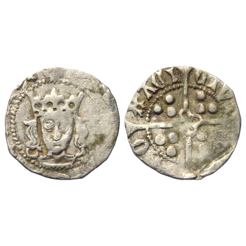 381 - Edward IV penny. Light coinage, 1464-70. York, Archbishop Neville. Crowned fascing bust, G and key a... 