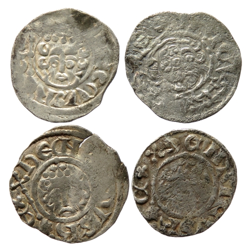 338 - Henry III short cross penny group (4). Circa 1216-1247 AD. All class 7 coins of the London mint.