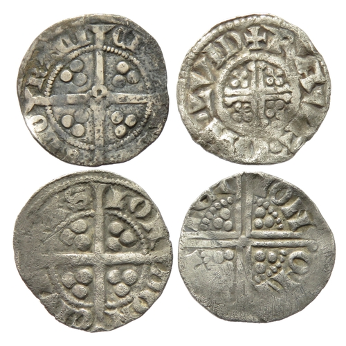 345 - Silver penny group (4). Circa 13th-14th century AD. To include a Henry III short cross penny, London... 