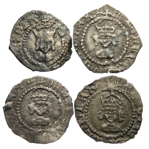 405 - Henry VIII halfpennies (4). Largest 13mm.