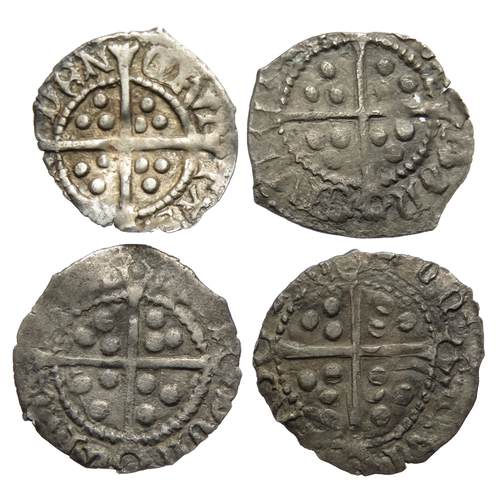 405 - Henry VIII halfpennies (4). Largest 13mm.