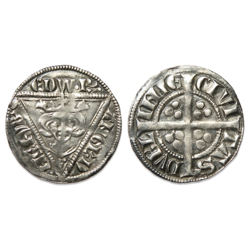 350 - Ireland: Edward I penny. Second EDW coinage, 1279-1302 AD. Dublin, class 1a. Silver, 19mm. 1.36g. Cr... 