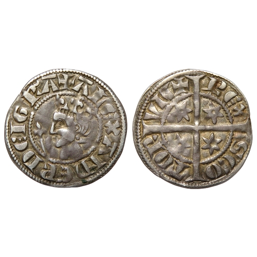 328 - Scotland: Alexander III penny. Second coinage, 1280-86 AD. Silver, 20mm. 1.34g. Crowned bust left, s... 