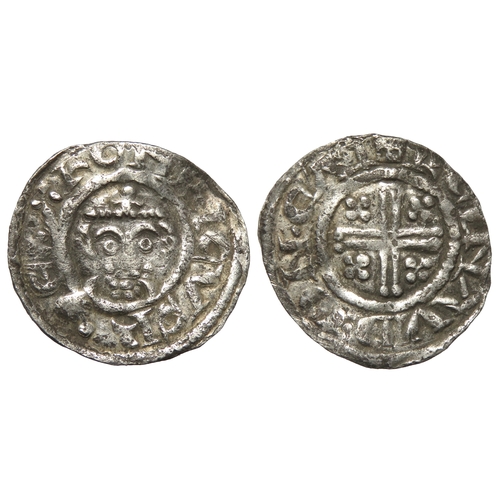 331 - Richard I penny. 1189-1199 AD. Canterbury mint. Silver, 20mm. 1.34g. Crowned facing bust with sceptr... 