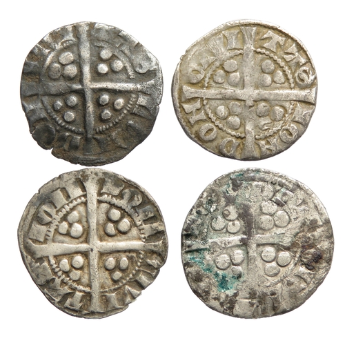 353 - Edward I & II pennies (4). 1.09g-1.39g