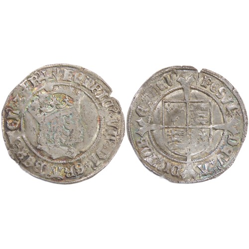 401 - Henry VII Groat. 1485-1509 AD. Profile issue. Crowned bust right. R. Shield over cross. Mint mark ph... 