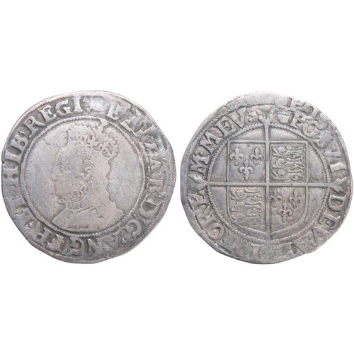 420 - Elizabeth I Shilling. Sixth Issue 1582-1600, mint mark tun. Crowned bust left, ELIZAB D G ANG FR ET ... 