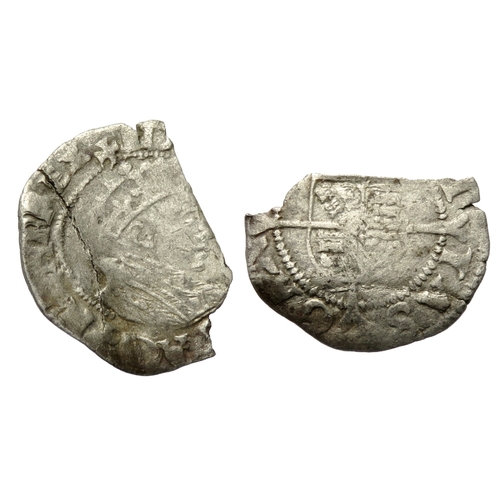 415 - Edward VI halfgroat. Canterbury mint. Silver, 19mm. 0.83g. Crowned bust right. R. Shield over cross.... 