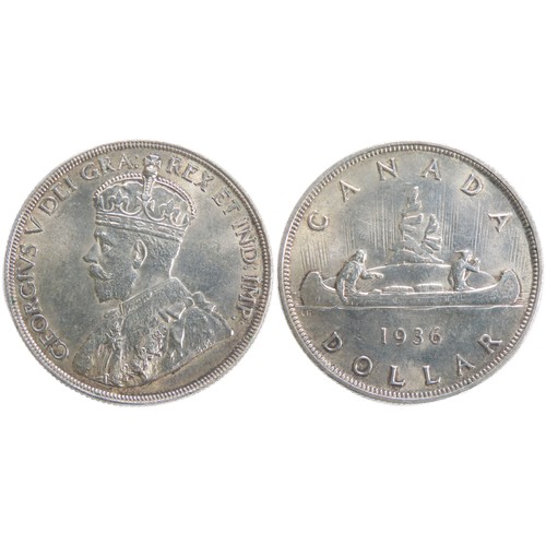 492 - George V 1936 Canada Dollar.Weight:23.41gSize:36.0mm