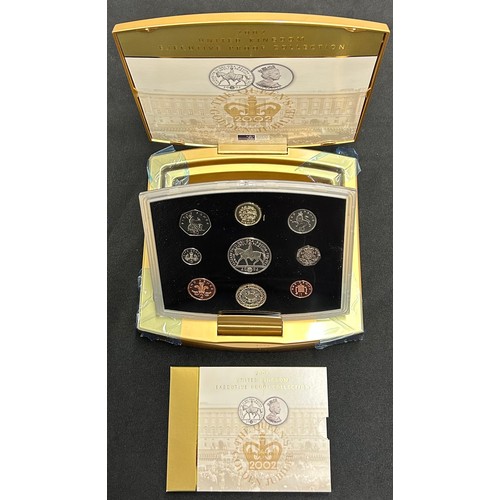 502 - Royal Mint, two Executive Proof Collection. 2001 United kingdom proof coin collection, 2002 United k... 