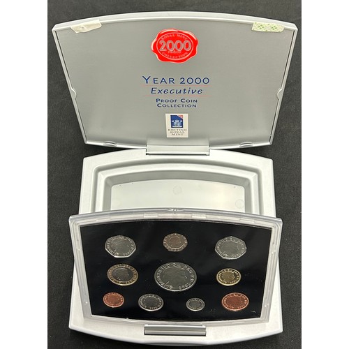 503 - Royal Mint, Two Executive Proof coin collections. year 2000 Proof coin collection, Two thousand and ... 