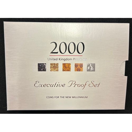 503 - Royal Mint, Two Executive Proof coin collections. year 2000 Proof coin collection, Two thousand and ... 