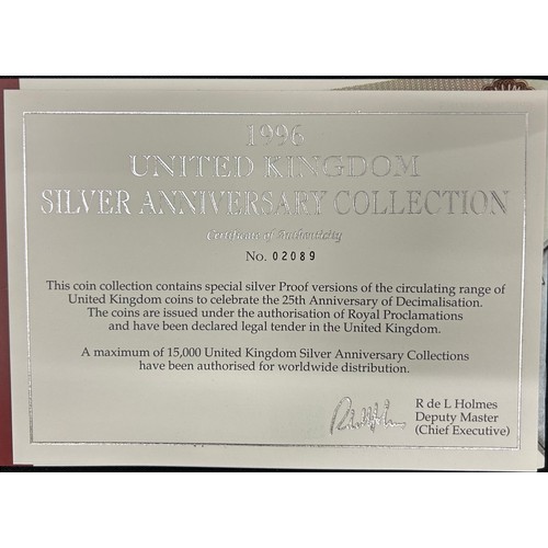 509 - Royal Mint, 1996 United kingdom Silver Anniversary Collection.