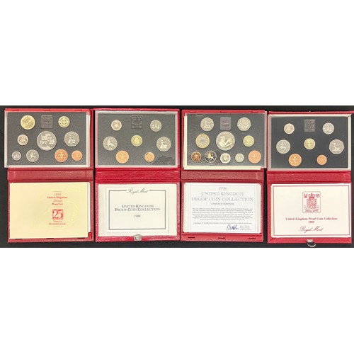 510 - Royal Mint, Proof coin collections (4) 1985, 1988, 1998 Proof coin collection and 1996 united kingdo... 