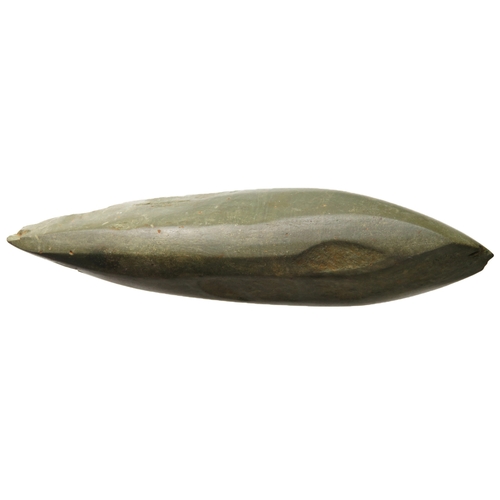 4 - Neolithic polished greenstone axehead. A ground and polished Neolithic axehead c. 4000BC - 3000BC, t... 