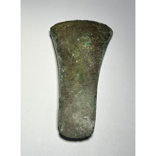 6 - Bronze age flat axe. Circa 2350 to 2050 BCE. 123mm x 62mm. These axes all fit within the earliest ph... 