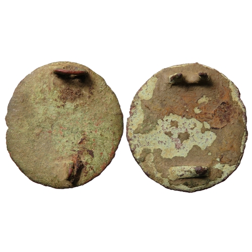 76 - Pair of Anglo-Saxon zoomorphic disc brooches. Circa 9th-10th century CE. Weetch Type 1. Displaying a... 