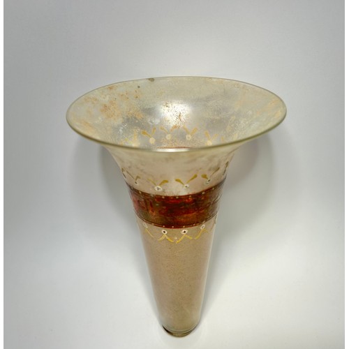 86 - Eastern Mediterranean, Mamluk enamelled glass beaker. 13th Century CE. 16.5 cm tall. A clear glass a... 