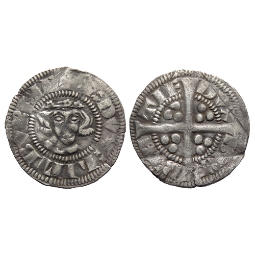 366 - John I of Brabant sterling. 1261-1294 AD. Facing bust with chaplet of roses, +I: DVX: LIMBVRGIE. R. ... 