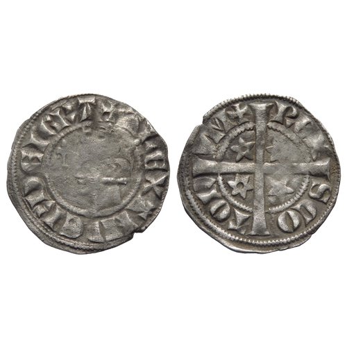 358 - Scotland, Alexander III penny. Second coinage, 1280-86 AD. Crowned bust left with sceptre, +ALEXANDE... 