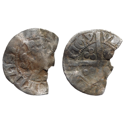 330 - Edward III penny. Florin coinage, 1344-51 AD. Reading. Silver, 18mm, 0.72g. Crowned facing bust, +E ... 