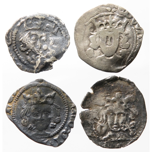 351 - Edward IV penny group (4). Largest 16mm, 0.74g.