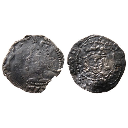 337 - Edward IV & Henry V Durham pennies (2). Largest 18mm, 0.78g.