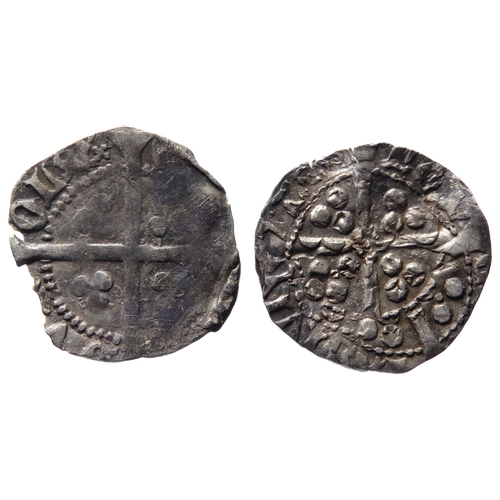 337 - Edward IV & Henry V Durham pennies (2). Largest 18mm, 0.78g.