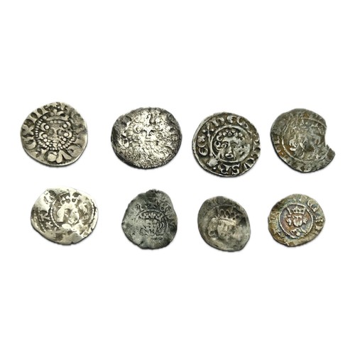 324 - Hammered silver coins (8). Circa 13th-15th century AD. From the reigns of, Henry III (3). Class 7b: ... 