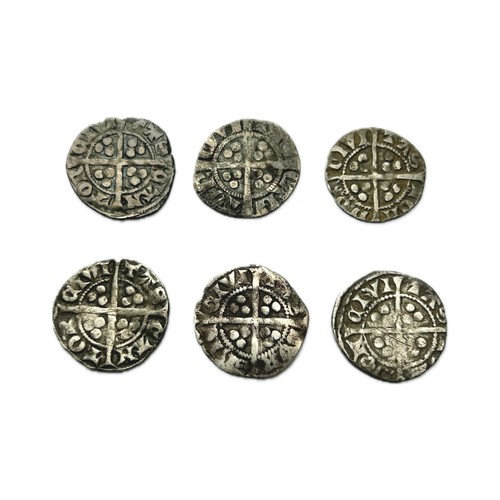 320 - Edward I hammered silver pennies (6). Circa 1279-1327 AD. 16mm-19mm. From the reigns of Edward I &am... 