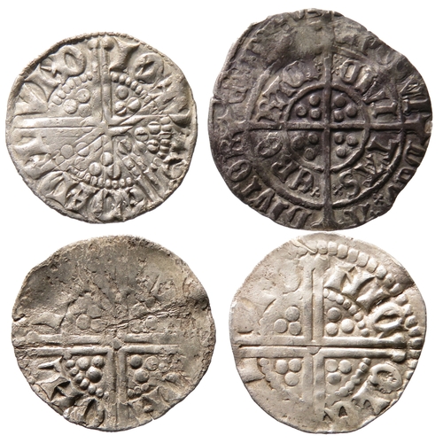 315 - Medieval silver coin group (4) including three Henry III pennies and a York halfgroat of Henry VII. ... 