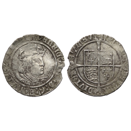 392 - Henry VIII groat. Second coinage, 1526-44. Crowned bust right, HENRIC VIII D G R AGL Z FRANC. R. Shi... 