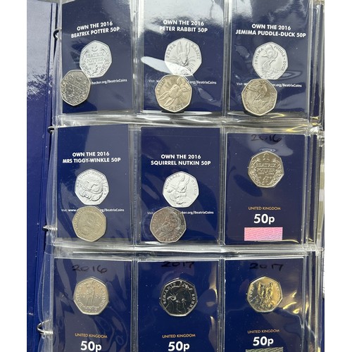 509 - Large Change Checker Folder Containing Uk coinage, to include; 10p, 50p, £2, £5 Coin sets. 2016 Beat... 