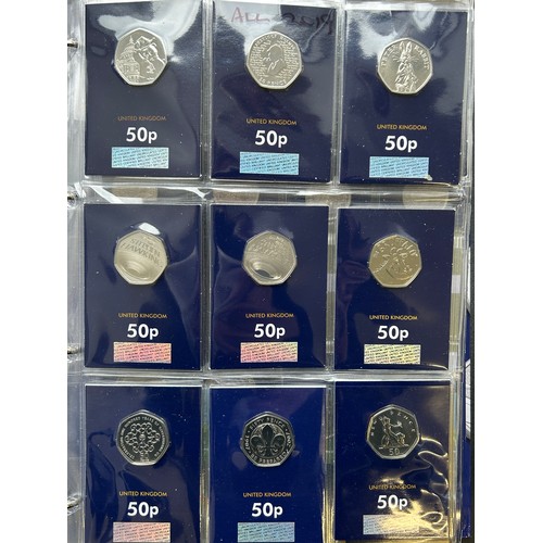 509 - Large Change Checker Folder Containing Uk coinage, to include; 10p, 50p, £2, £5 Coin sets. 2016 Beat... 