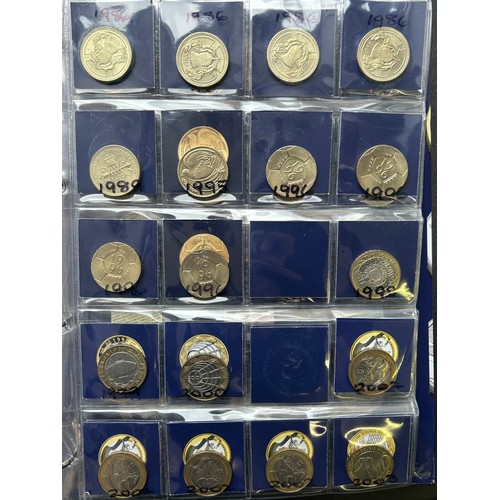 509 - Large Change Checker Folder Containing Uk coinage, to include; 10p, 50p, £2, £5 Coin sets. 2016 Beat... 