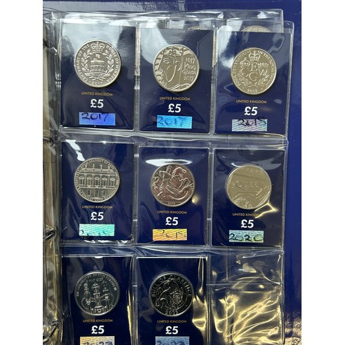 509 - Large Change Checker Folder Containing Uk coinage, to include; 10p, 50p, £2, £5 Coin sets. 2016 Beat... 