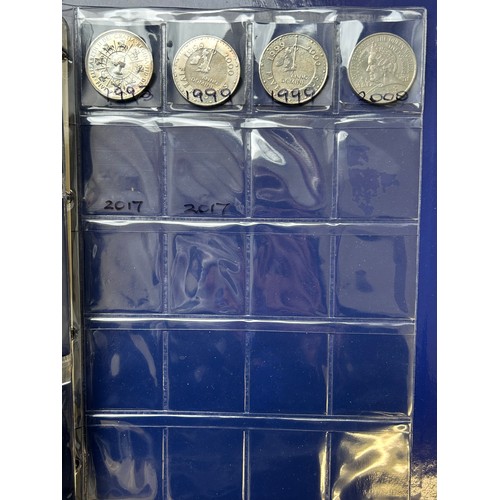 509 - Large Change Checker Folder Containing Uk coinage, to include; 10p, 50p, £2, £5 Coin sets. 2016 Beat... 