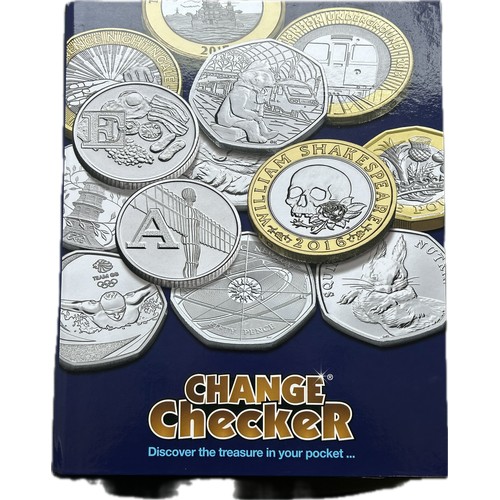 511 - Change Checker folder containing British coinage, Extensive 50p & £1 coin collections.