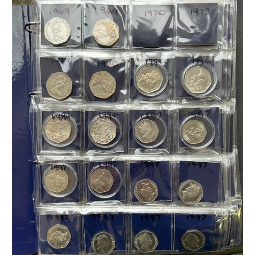 511 - Change Checker folder containing British coinage, Extensive 50p & £1 coin collections.