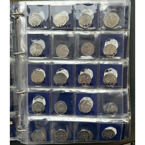 511 - Change Checker folder containing British coinage, Extensive 50p & £1 coin collections.