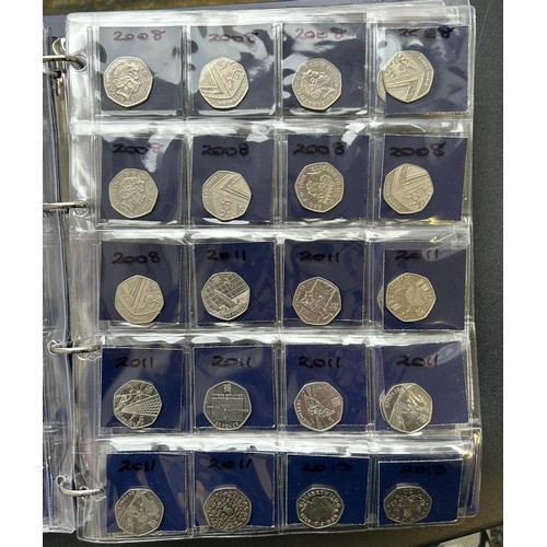 511 - Change Checker folder containing British coinage, Extensive 50p & £1 coin collections.