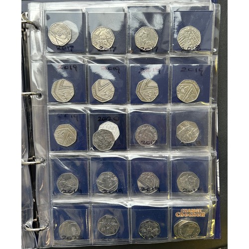 511 - Change Checker folder containing British coinage, Extensive 50p & £1 coin collections.